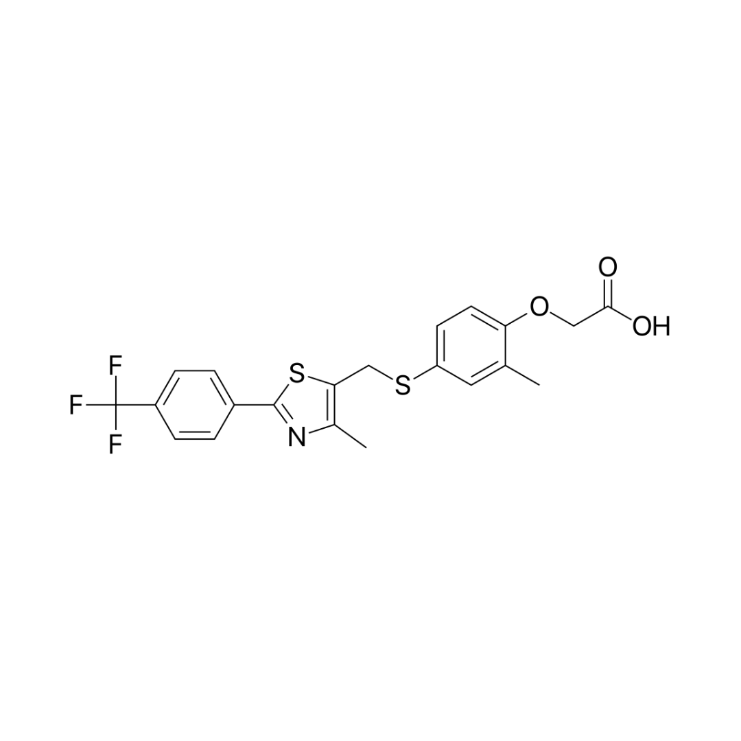 Chemical composition of Cardarine (GW-501516)