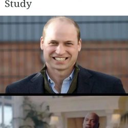 Bald meme with sexiest man laughter