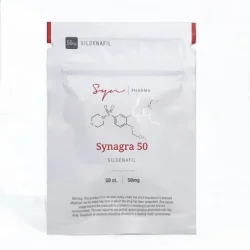 Package of Synagra 50mg Viagra tablets